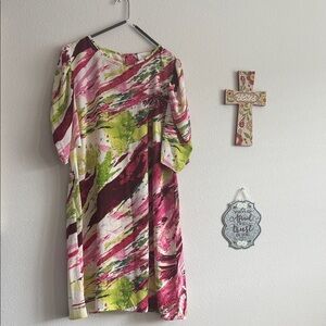 Elegant Multicolor Midi Dress